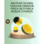 Banyo Mutfak İçin Matkap Ucu Temizlik Fırçası 3’Lü Set