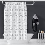 Banyo Perdesi 1X100X200 Tek Kanat Duş Perdesi Halka Hediyeli Duşakabin Perdesi 2109