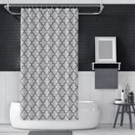 Banyo Perdesi 1x110x200 Tek Kanat Duş Perdesi Halka Hediyeli Duşakabin Perdesi 2111