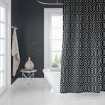 Banyo Perdesi 1x120x200 Tek Kanat Duş Perdesi Halka Hediyeli 1076