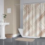 Banyo Perdesi 1X120X200 Tek Kanat Duş Perdesi Halka Hediyeli 4250