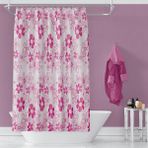 Banyo Perdesi 2x100x200 Çift Kanat Duş Perdesi Halka Hediyeli Duşakabin Perdesi 2224