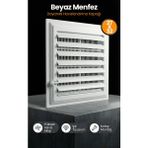 Banyo & Wc Havalandırma Menfezi – Plastik Hava Çıkış Kapağı - Beyaz - 27x32