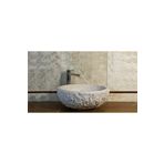 banyodecor Traverten Çanak Patlatma Mermer Lavabo