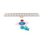BanyoLine Sukar Line 6 Slot 50 cm Izgaralı Krom Duş Kanalı
