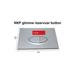 banyosepeti Nkp Gömme Rezervuar Kumanda Panel Kapağı Nkp Gömme Rezervuar Kontrol Paneli Mat Krom