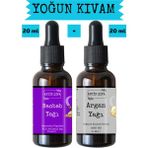 Baobab Yağı ve Argan Yağı (20ML + 20ML) - Doğal Saç Bakım Yağı Seti - 100 ml