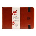 Baohong Suluboya Akademi Deri Kaplı Eskiz Defteri (Hot Press) 9X14CM, %100 Pamuk, 300GR (24 Sayfa)