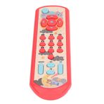 BAOK Bebek TV Uzaktan Kumanda, Eğitici Üç Dilde Anahtar Bilişsel Gelişim TV Uzaktan Kumanda Oyuncak Erken Eğitim Için Bebek Için Öğrenme (Kırmızı)