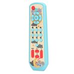 BAOK Bebek TV Uzaktan Kumanda, Eğitici Üç Dilde Anahtar Bilişsel Gelişim TV Uzaktan Kumanda Oyuncak Erken Eğitim Için Bebek Için Öğrenme (Mavi)