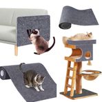 BAOSROY Kedi Tırmalama Direği Mat, 30 x 100 cm Kendin Yap Tırmalama Direği Mat, Kediler için Kendinden Yapışkanlı Tırmalama Matı, Tırmanma Kedi Tırmalama, Kanepe ve Kilim Koruyucu, Duvar ve Köşe için,