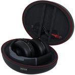 BAPON Kulak Üstü Seyahat Kulaklık Kılıfı - USB-C Kablolu Sert Kabuk Kulaklık Kılıfı - Skullcandy Crusher Evo ile Uyumlu - Gürültü Önleyici Katlanabilir Kablosuz Kulaklık (Siyah)