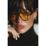 Bappir Aneta Pilot Model Leopar Çerçeve Turuncu Camlı Unisex Güneş Gözlüğü