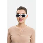 Bappir Unisex Güneş Gözlüğü Beyaz Çerçeve - Desenli
