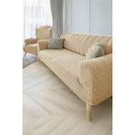 Baqdo Jakarlı Çubuk, Düz Desen 3+3+1+1 Lastikli Koltuk ,kanepe ,çekyat Örtüsü ,kılıfı Esnekli 3311 Takımı - 180 x 230 cm - Vizon