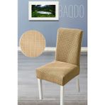 Baqdo Sandalye Örtüsü Likralı Yüksek Kaliteli ve Esnek Yıkanabilir Sandalye Kılıfı Pitikare ( 1 adet ) - 35 x 50 cm - Acı Kahve