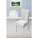 Baqdo Sandalye Örtüsü Likralı Yüksek Kaliteli ve Esnek Yıkanabilir Sandalye Kılıfı Pitikare ( 1 adet ) - 35 x 50 cm - Beyaz