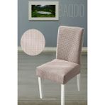 Baqdo Sandalye Örtüsü Likralı Yüksek Kaliteli ve Esnek Yıkanabilir Sandalye Kılıfı Pitikare ( 1 adet ) - 35 x 50 cm - Vizon