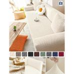 Baqdo Tuğla Desen Koltuk Örtüsü 3lu / 3 Kişilik Lastikli Kayma Yapmayan Çekyat kılıfı, Kanepe Kılıfı yıkanabilir 1 Adet - Krem - 180 x 230 cm