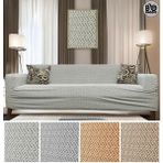 Baqdo Yeni Tuğla Desen Koltuk Örtüsü Lastikli Kayma Yapmayan 3 Kişilik Çekyat Kanepe Kılıfı 1 Adet - Gri - 180 x 230 cm