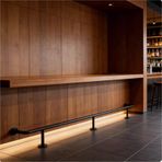 Bar Ayak Rayı, Paslanmaz Çelik Çubuk Ayak Rayı Kiti - İç/Dış Mekan Mutfak Adası ve Pub Tekmesi için 3-9 Ft Yuvarlak Boru - Nihai Stabilite için Braketler ve Konnektörlerle Tamamlandı