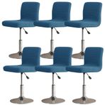 Bar taburesi kılıfı, sırtlıklı 6/4/2 set, yemek odası için yüksek sandalye kılıfı, barstool için elastik kılıf yıkanabilir ve dayanıklı gri/mermer baskı