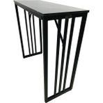 Bar Tipi Masa Bar Masası Metal Ayaklı Masa Siyah