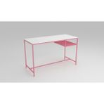 Baraflan Çalışma Masası - 130 x 65 x 73h - Pembe