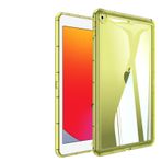 BARALARIQIU Kılıf iPad 2019/2020/2021 10.2 inç darbeye dayanıklı ince yumuşak esnek silikon şeffaf koruyucu kapak sarı