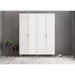 Baramolife Dört Kapaklı Ayakkabılık Çam ve beyaz P.d.a._8_140cm