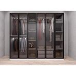 Baramolife GACS1 Süper Camlı 6 Kapaklı Beyaz 270 cm Gardrop