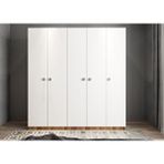 Baramolife GBB10 Bar Beş Kapaklı Ceviz Beyaz 200 cm Gardrop