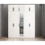 Baramolife GBH1 Harika Beş Kapaklı Beyaz 175 cm Gardrop