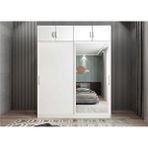 Baramolife GRS1 Süper Sürgülü Beyaz 208 cm Gardrop