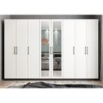Baramolife GSL6 Life Sekiz Kapaklı Antrasit Beyaz 360 cm Gardrop