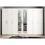 Baramolife GSL7 Life Sekiz Kapaklı Meşe Beyaz 360 cm Gardrop