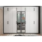 Baramolife GSS6 Süper Sekiz Kapaklı Antrasit Beyaz 320 cm Gardrop
