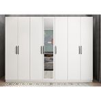 Baramolife GYL1 Life Yedi Kapaklı Beyaz 245 cm Gardrop