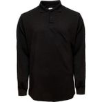 Baran Işık Polo Yaka 2 İp Sweatshirt Unisex Rahat ve Şık - XL - Siyah