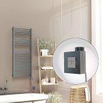 Barbados Elektrikli Havlupan 500X1200 Antrasit Texture (Ktx1 Termostat) 600W Spiral Kablolu