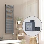 Barbados Elektrikli Havlupan 500X1600 Antrasit Texture (Ktx3 Termostat) 1000W