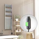Barbados Elektrikli Havlupan 500X1600 Krom (Onoff Düğmeli) 600W