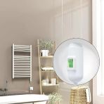 Barbados Elektrikli Havlupan 500X800 Beyaz Parlak (Onoff Düğmeli) 600W