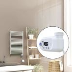 Barbados Elektrikli Havlupan 500X800 Beyaz Parlak (Thesis Termostat) 600W
