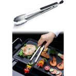 Barbekü Mangal Maşası Kilitlenebilir 46CM Paslanmaz Çelik Uzun Maşa AF079