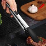 Barbekü Maşası Silikon 30 cm Siyah (Bms-30) - 1 Adet