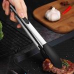 Barbekü Maşası Silikon 35 cm Siyah (Bms-35) - 1 Adet