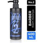 Barber No.2 Klasik Seri Pompalı Pet Şişe 400 ml Krem Kolonya