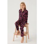 Barbie 1767-3 Kız Çocuk Gömlek Pijama Takımı