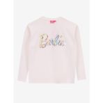 Barbie Baskılı Ekru Kız Çocuk T-Shirt BRB5WG-TST6020